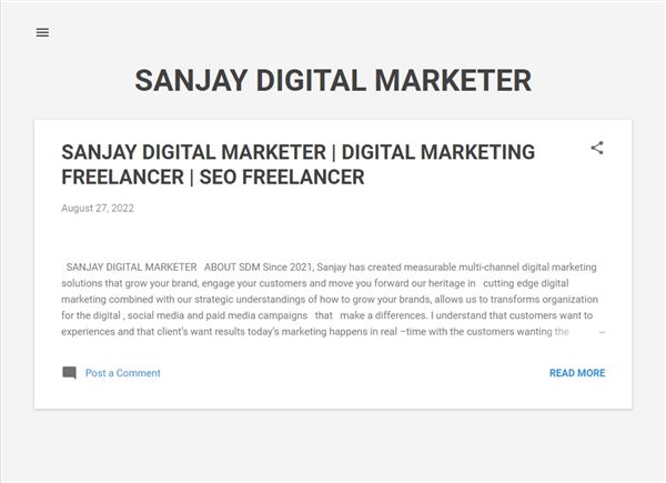 Sanjay Digital Marketing Freelancer